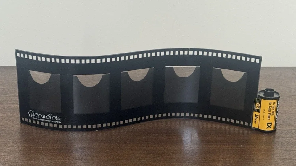 Y2K Vintage Kodak Filmstrip Novelty Picture Frame 5 Slot Wave Glamour Shots